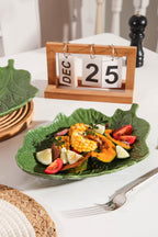 2 pcs leaf plate