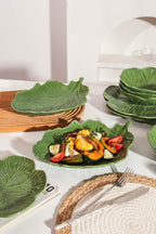 2 pcs leaf plate