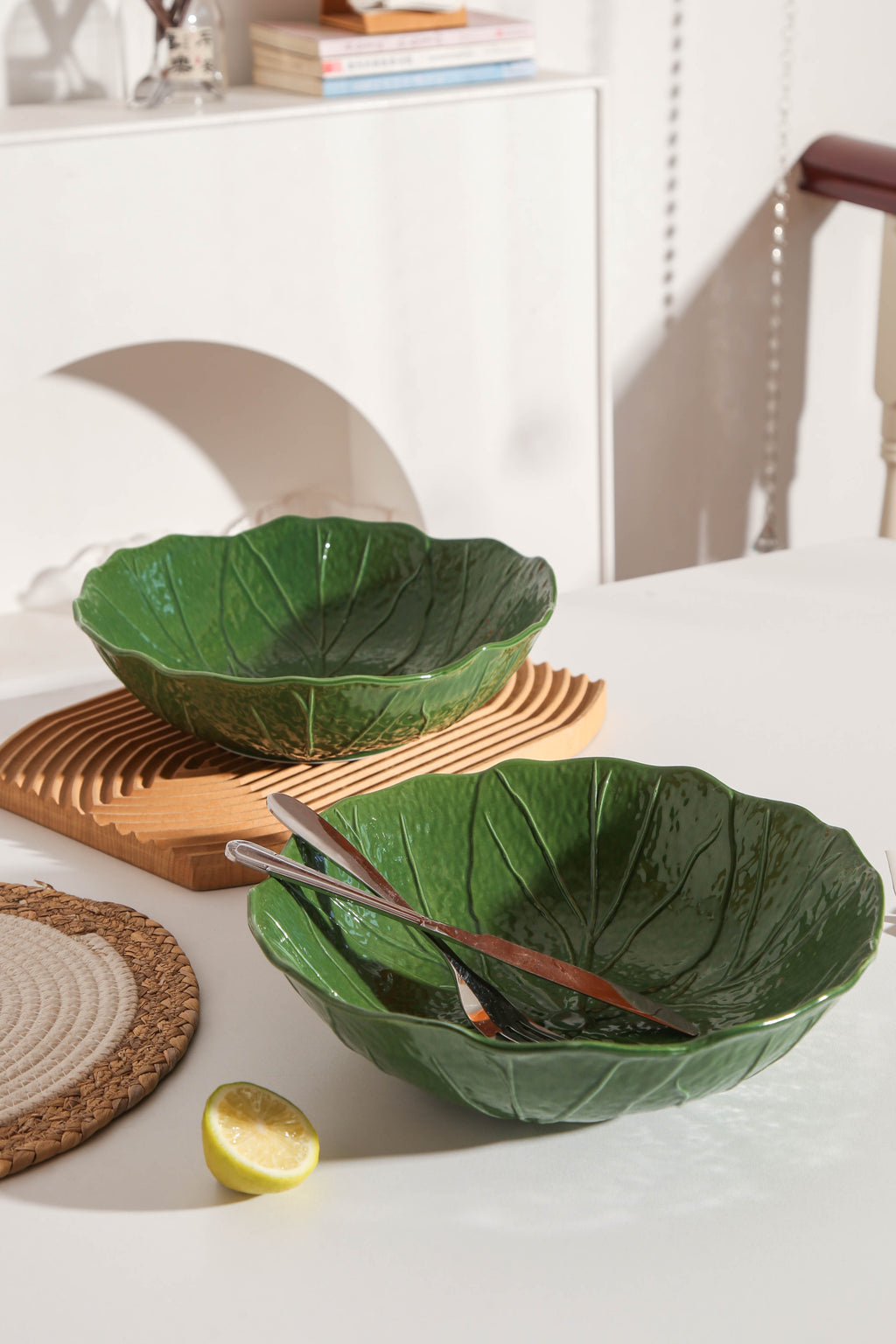 2pcs Large Salad Bowl