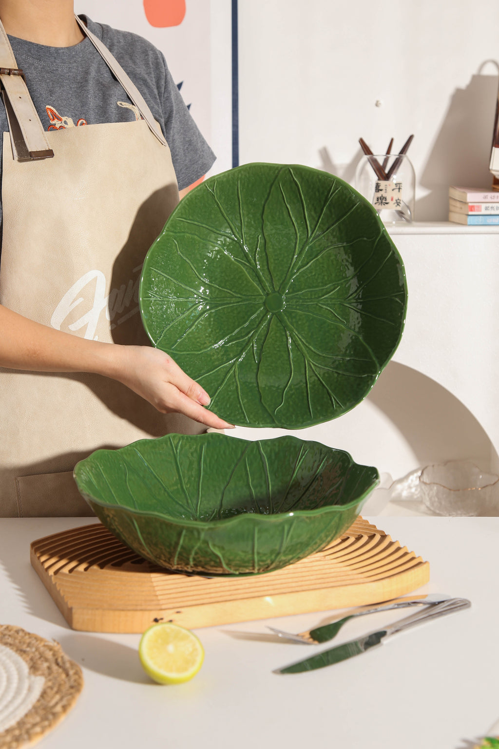 2pcs Large Salad Bowl