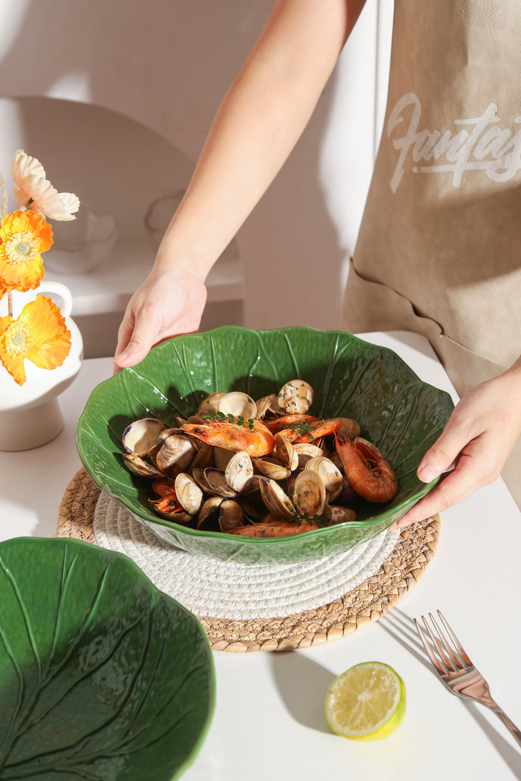 2pcs Large Salad Bowl