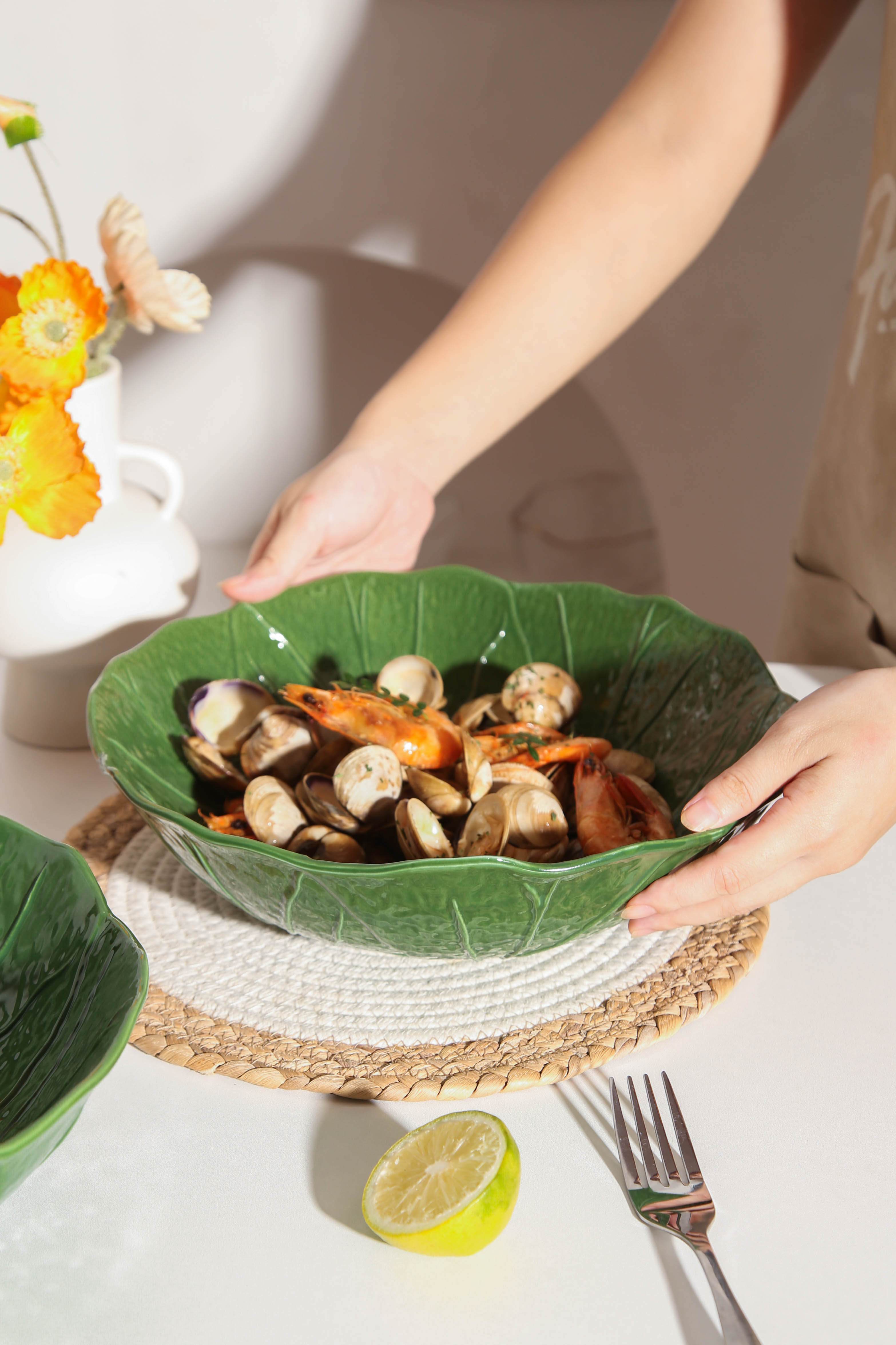 2pcs Large Salad Bowl