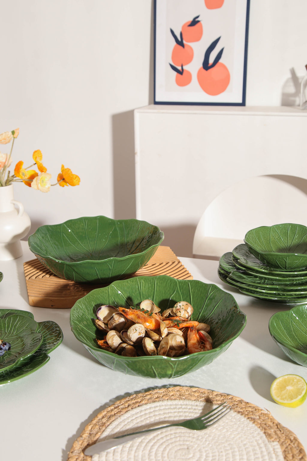 2pcs Large Salad Bowl