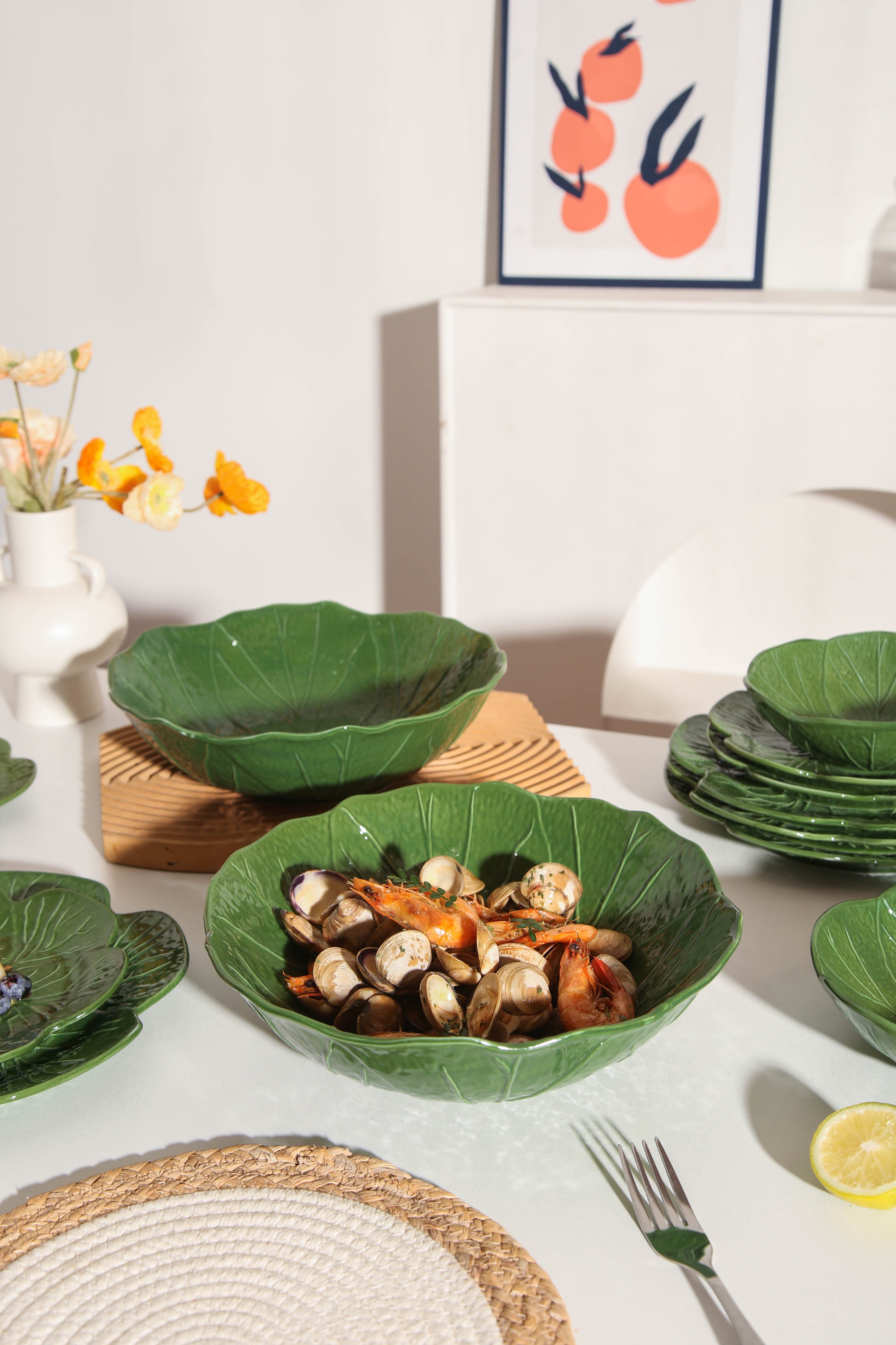 2pcs Large Salad Bowl